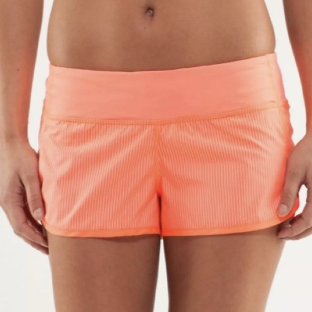 Lululemon Women's Orange Athletic Shorts